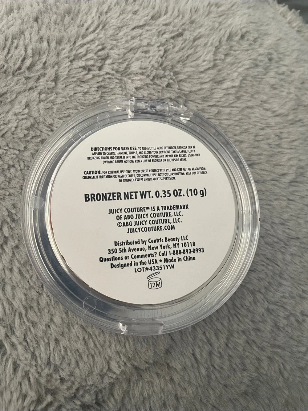 Juicy Couture Bronzer Compact in Warm Rust
